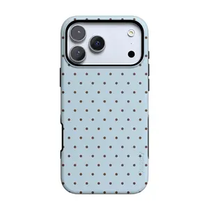 Casely iPhone 17 Pro Case | On the Dot | Blue Polka Dot | Bold Protective Design | Compatible with MagSafe