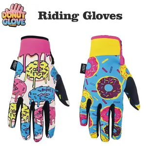 ROXF Sweet Donut Cycling Gloves, Outdoor Sports Gloves, Outdoor Activity Gloves, Colorful Men's and Women's Breathable Non-slip Multi-functional Four-season Universal Touchscreen Daily Commuting Gloves
