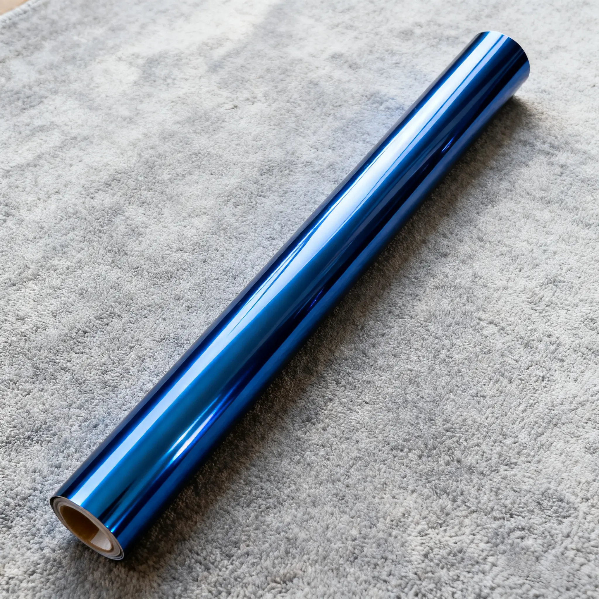 Vibrant Chrome Blue Car Wrap, Available in 12in x 60in Trim Sheets and 58in x 60in Wide Panels, Mirror-Like Blue Reflective Film with Anti-Corrosion Protective Layer