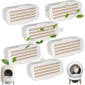6 Pack Deodorizer for PetSafe ScoopFree SmartSpin Self-Cleaning  Litter Box, Odor Control Compatible with HHOLOVE Self-Cleaning  Litter Box, Air Freshener, Pet