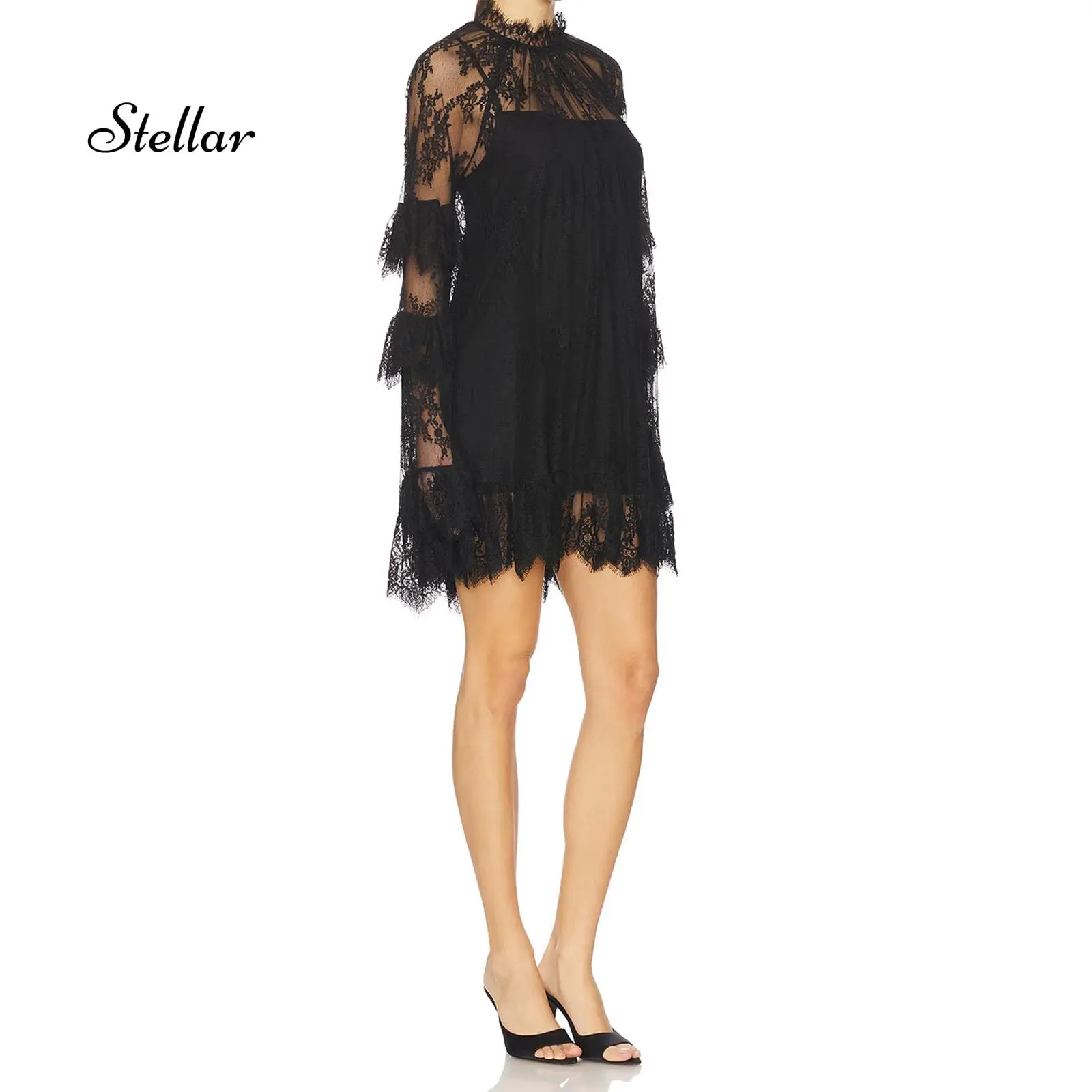 black maxi dress for beach The Solid Black Resort Dress by Kenny Flowers