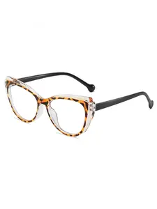 Unisex Cat Eye Small Frame Glasses, Square Shape, Lightweight & Fashionable, Reduces Eye Fatigue, Ideal for PC, Gaming, TV, Phone