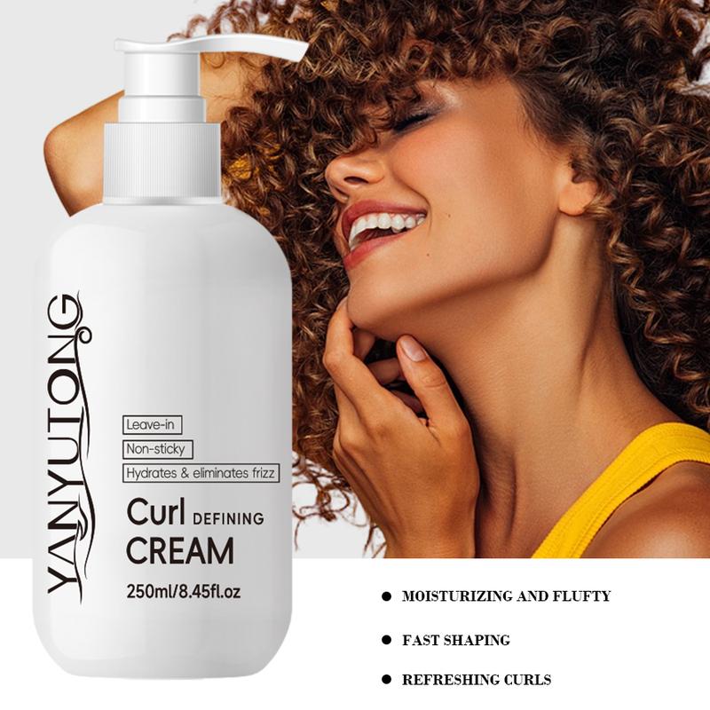 Curl Styling & Nourishing Cream – Hydrates, Enhances Curl Shape, Reduces Frizz, Softens Hair, Smooth Finish, Improves Curl Elasticity, Lightweight Formula, Daily Hair Care for Men & Women