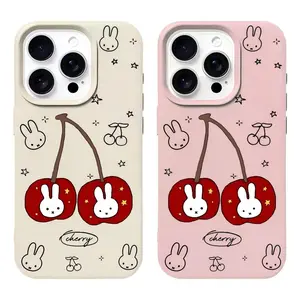 Kawaii Stars Cherries Miffy INS Phone Cases For iPhone 17 16 15 14 13 12 11 Promax Pro Max Plus Air X/XS Cute Artistic Rabbit Leather TPU Multicolor Shockproof Protective Cover Best Gifts of Christmas Halloween Birthday Valentine