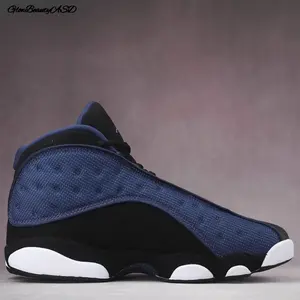 Brave Blue New men's lace-up outdoor sports shoes breathable casual running shoes