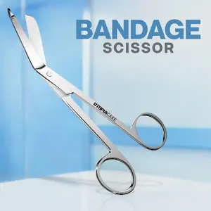 Utopia Care 5.5” Bandage Scissors ️ Stainless Steel Shears for First Aid & Professional Use – Safe, Precise & Durable