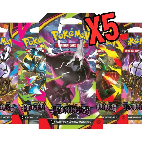 Pitch Black Sleeved Booster Pack (5 Sleeved)