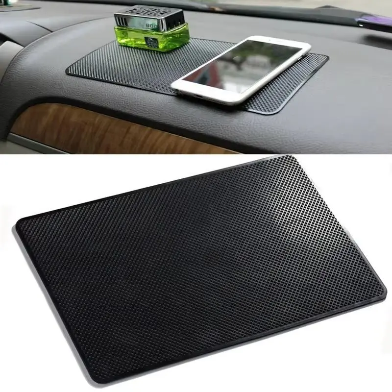 1pc 27x15CM/20*13CM Car Dashboard Sticky Anti-Slip PVC Mat Auto Non-Slip Sticky Gel Pad For Phone Sunglasses Holder Car Styling Car Accessories Interior