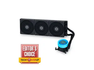 Lian Li Galahad II Lite Liquid Cooler 360mm Performance PBT FansAIO CPU Water Cooling, Customizable Pump ARGB Pump Block, Switchable Lid & 28mm PBT Fan for LGA 1700/1851/AM5/4 (GA2L36PB)