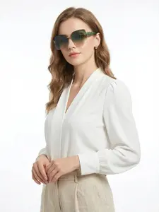 Women's Frameless Sunglasses, Fashion Accessory for Daily Wear, Party, Shopping, Travel, Beach Vacation, Unisex Design