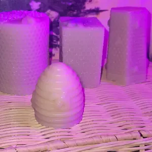 Miniature Honeycomb Beehive Candles - Decorative Candles with Honeycomb Design for Home Decor and Ornaments
