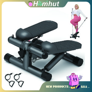 Mini Stepper for Home Workout - Stair Stepper Machine with Resistance Bands, Full Body Cardio and Toning Fitness Equipment for Small Spaces