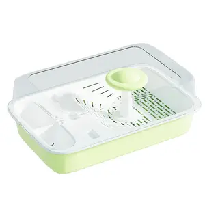 New Household Ecological Turtle Tank with Landscape Design - Small & Medium Aquarium Featuring Rain - Shape Shower, Partition Layout, Easy Water Change, and Ecological Circulation for Home Use