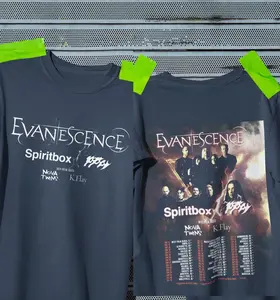 Unisex Shirt Evanescence World Tour 2026 Gothic Alternative Metal T-Shirt Band Merch