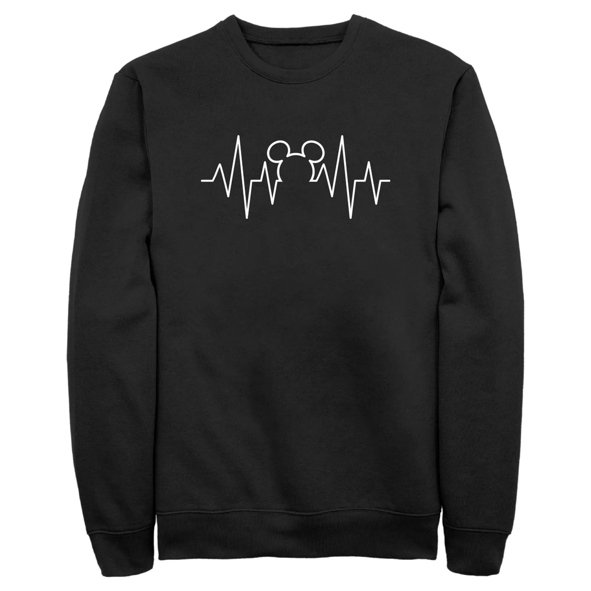 Men's Mickey & Friends Heartbeat Mickey Mouse Logo Sweatshirt