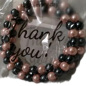 Glass pearl Memory wire Bracelet