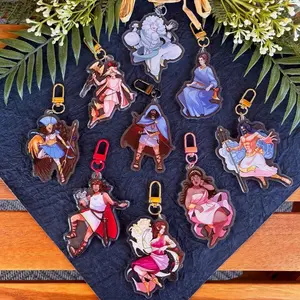 8 Ops Acrylic Epic Odyssey Odysseus Penelope Circe Posideon Hermes Calypo Aeolus Athena Double-Sided Keychain