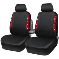 Red Diamond Oxford Bling Two Front Seats
