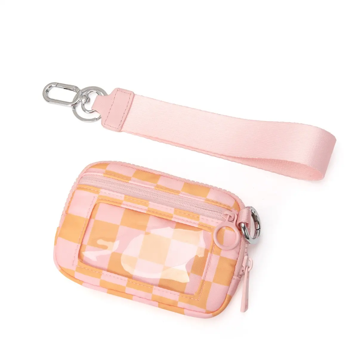 pink＆orange checkered