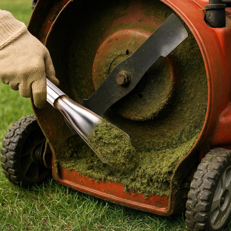 Lawn Mower Deck Scraper Cleaner Brush Kit,Lawn Mower Accessories,Lawnmower Cleaning Tools,2 Pcs Carbon Steel Zinc Plated Linch Pins Pin with Ring Kit Grade Waterproof Boat Trailer Carpet