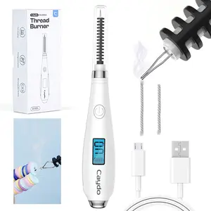 Thread Burner, USB Rechargeable Thread Zapper with LCD , Burn and Melt Easily, Cautery Pen for Beading, Weaving, Sewing, Leather & Jewelry Making, Christmas Gift Idea