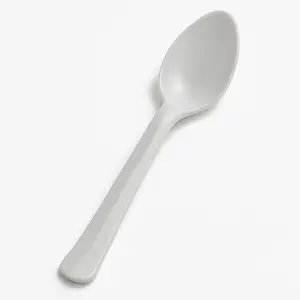 Silver Heavy-Duty Plastic Spoons, 50-Count - 7.5 in.