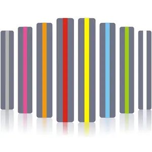 8pcs Reading Ruler Set, Dyslexia Guidedreading Strip, Colorful Highlighting Rule, Tracking Tool for Beginners/students, Measuring Ruler, 8 Colors