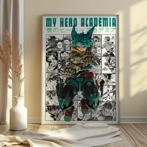 Izuku Midoriya Deku Poster My Hero Academia Matte Anime Print Wall Art All Sizes