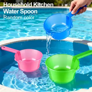 1PC Random Colors Plastic Water Scoop, Large Capacity & Stackable, Perfect for Kitchen, Pool, Gardening and More