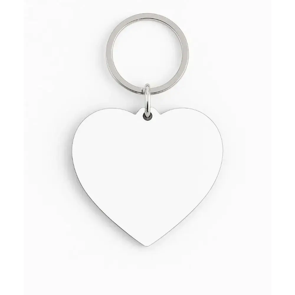 Personalized Sublimation Gift Romantic & Family Design Heart Shape Keychain for Personalization