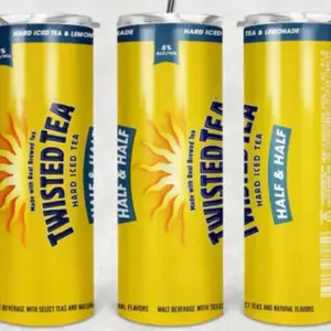 Twisted Tea 20oz Tumbler - Stainless Steel, Modern Design, Ideal for Reusable Drinkware cup