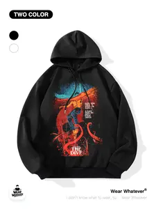 Stranger Things the Dive Graphic Print Hoodie, Casual Loose Fit for Everyday Home or Outwear, Comfortable Lounge Sweatshirt