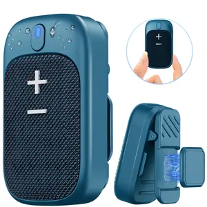 No brand Wearable Bluetooth Speaker with Built-in Magnet, IPX5 Waterproof, 18H Long Playtime for Hands-Free Music and Calls - Smartphone, Audio