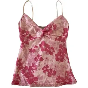 Cropped Top Grunge 2000s Spaghetti Strap Tops Streetwear Vintage Camisole Y2k Cheetah Tops