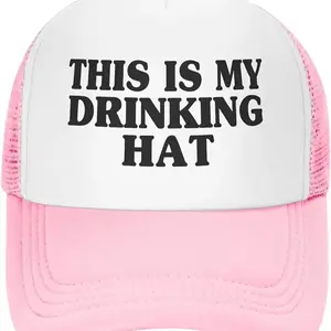 This is My Drinking Hat Trucker Cap, Funny, Unisex, Clothing, Gifts for Her Him, Hats, Vacation, Friends, Birthday, Christmas, Lake, Beach, Pool, Mothers Day, Bachelorette Party Favors, Travel, Poolside Accessories
