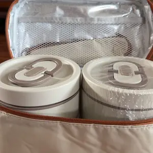 Stainless Steel Lunch Box with Lid & Cutlery, Set of 3/4 Stackable Large-Capacity Food Containers with Insulated Bag, Portable Insulated Lunch Cooler for Camping, Picnic, School and Office