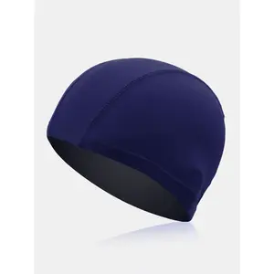 Adult universal non breathable fabric swim cap, solid color hot spring swim cap, five thread fabric swim capRAIMENTRY