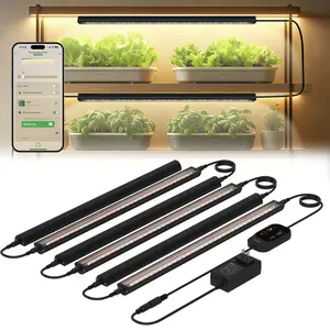 GLOWRIUM Smart LED Grow Light for Indoor Plants - Full Spectrum, Auto Timer, Stepless Dimming, Modular, Plug & Play-G6