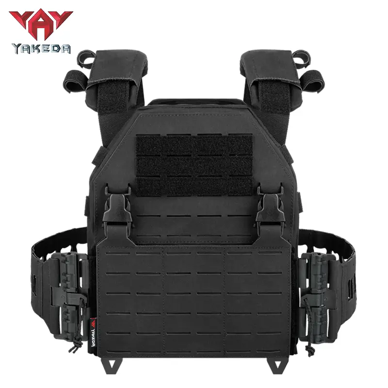 YKD-0103 Tactical Vest for Men - Lightweight Quick Release Modular Vest Adjustable Airsoft Vest Outdoor for Running Training Durable 1000D Nylon Molle System