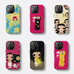 8 Styles Dreamy yuyy INS Glittering Big Eyes Comic Girl Phone Case for iPhone 17 Pro Max 16 15 14 13 12 11 Samsung S21 S22 S23 S24 S25 Slim Lexan Polycarbonate Durable Gift For Her 11-17 designer girly outdoorfun