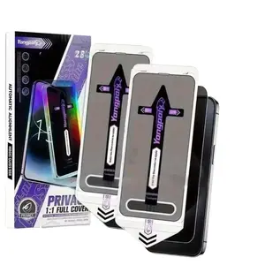 2-Pack Privacy Screen Protector for iPhone Series, Full Coverage Anti-Fingerprint & Scratch-Resistant, Compatible with Face ID, Ideal Gift