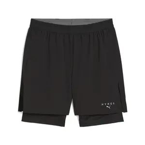 PUMA Mens X Hyrox 2-In-1 Shorts Casual Bottoms Casual - Black