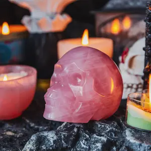 Natural Crystal - Rose Quartz Skull