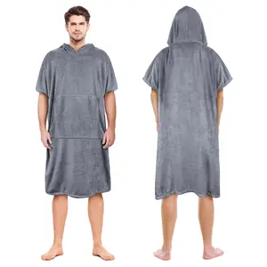 Catalonia Surf Poncho Changing Towel Robe for Adults Men Women, Water Absorbent Wetsuit Change Poncho for Surfing Swimming