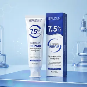 SEFUDUN 7.5% nHAP Toothpaste for Enamel Repair and Natural Teeth Whitening Daily Oral Care and Sensitivity Relief 120g