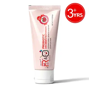 Probiotic Kid’s Toothpaste – Fluoride-Free, Safe if Swallowed, Natural Strawberry Flavor, Made in USA, For Ages 3+