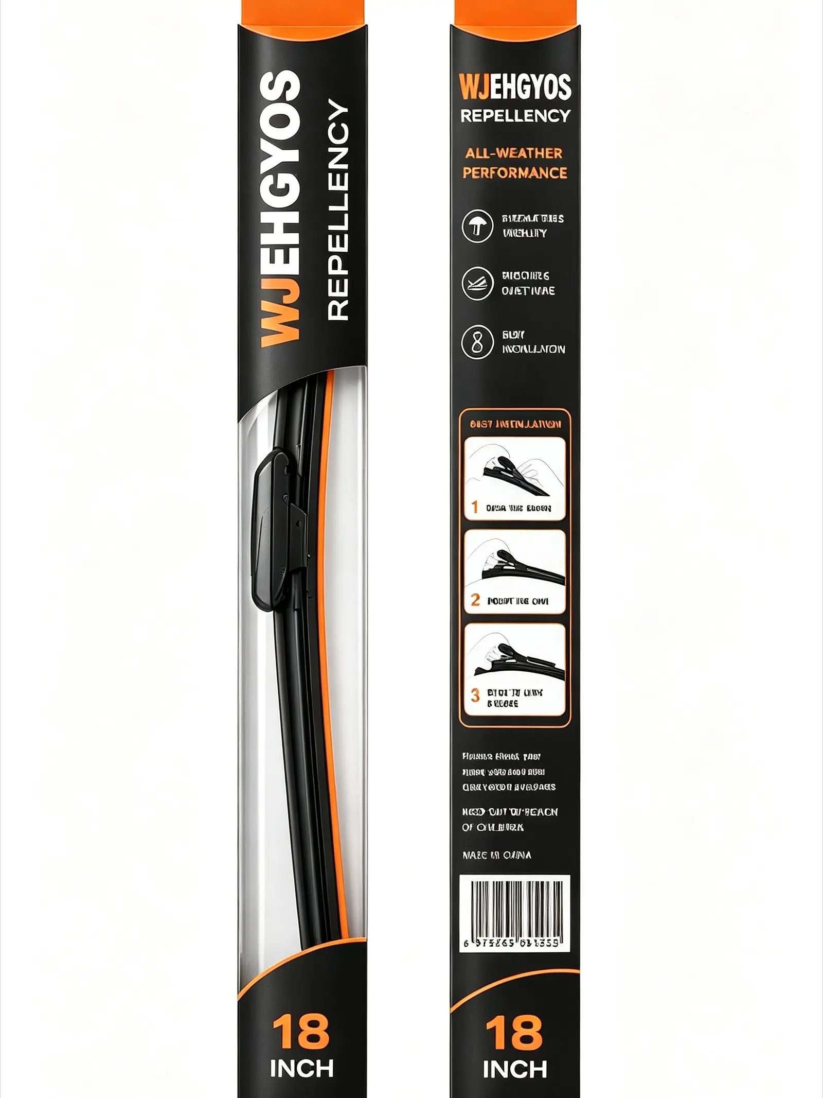 2-Pack Multi-Size Windshield Wiper Blades, Water Repellent Formula, All-Season Quiet Stability, Streak-Free Wiping for Clear Visibility (Automotive Replacement Parts)
