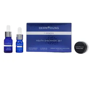 DERMYOUNG I-GENESIS Youth Essence, Illumine Oil & Facial Mask Set for Age-Defiance & Correction