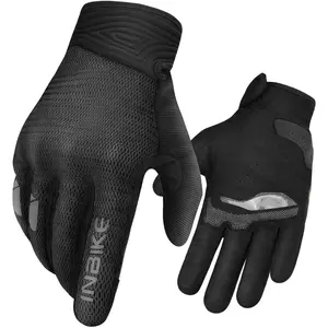 Breathable Mesh Motorcycle Gloves for Men/n, Shell Protection, Reflective, TPR Palm Sliders, Touchscreen Motorbike Gloves for ATV BMX MTB Riding