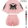 Women's Fitness Shorts Set with Elastic Waistband, Casual and Summer Sportswear, fitness gym clothes, Perfect for Daily Use at Home or in the Gym, Workout Sets, Sports Clothing, Athleisure Outfits, Athleisure Activewear Clothing